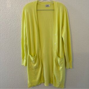 Cielo Yellow Long Women’s Duster Cardigan Sweater